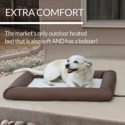 K&H Pet Products Deluxe Lectro-Soft Outdoor Heated Bolster Cat & Dog Bed -PetSafe Shop Sale 100518 PT2. AC SS1800 V1647916661