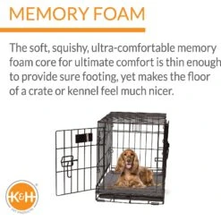 K&H Pet Products Memory Foam Dog Crate Pad, Gray 11 K&H Pet Products Memory Foam Dog Crate Pad, Gray -PetSafe Shop Sale 100545 PT2. AC SS1800 V1629848549