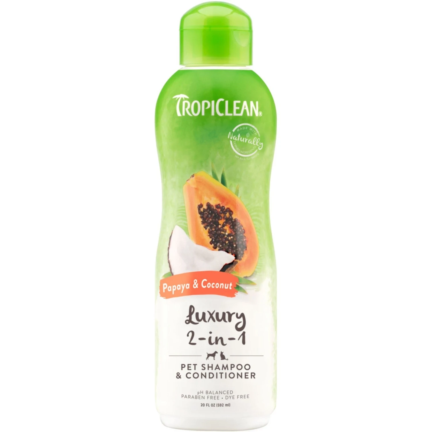 TropiClean Luxury 2 In 1 Papaya & Coconut Pet Shampoo & Conditioner & TropiClean Papaya Deodorizing Dog & Cat Spray 2 TropiClean Luxury 2 In 1 Papaya & Coconut Pet Shampoo & Conditioner & TropiClean Papaya Deodorizing Dog & Cat Spray - Image 2