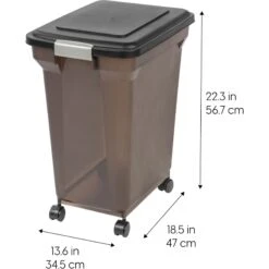 IRIS USA WeatherPro Airtight, Dog, Cat, Bird & Small-Pet Food Storage Container -PetSafe Shop Sale 105889 PT5. AC SS1800 V1475679541