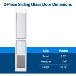 PetSafe Sliding Glass Pet Door, 2-Piece -PetSafe Shop Sale 106601 PT5. AC SS1800 V1657655127