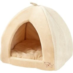 Best Pet Supplies Fleece Tent Covered Cat & Dog Bed, Tan -PetSafe Shop Sale 107132 PT2. AC SS1800 V1566250839