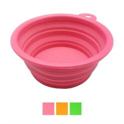Alfie Pet Collapsible Non-Skid Silicone Travel Dog & Cat Bowl, 1.5-cup