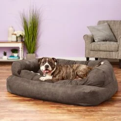 Snoozer Pet Products Luxury Overstuffed Cat & Dog Bed With Removable Cover