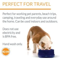 K&H Pet Products Coolin' Bowl Plastic Dog & Cat Bowl -PetSafe Shop Sale 113690 PT3. AC SS1800 V1637624192