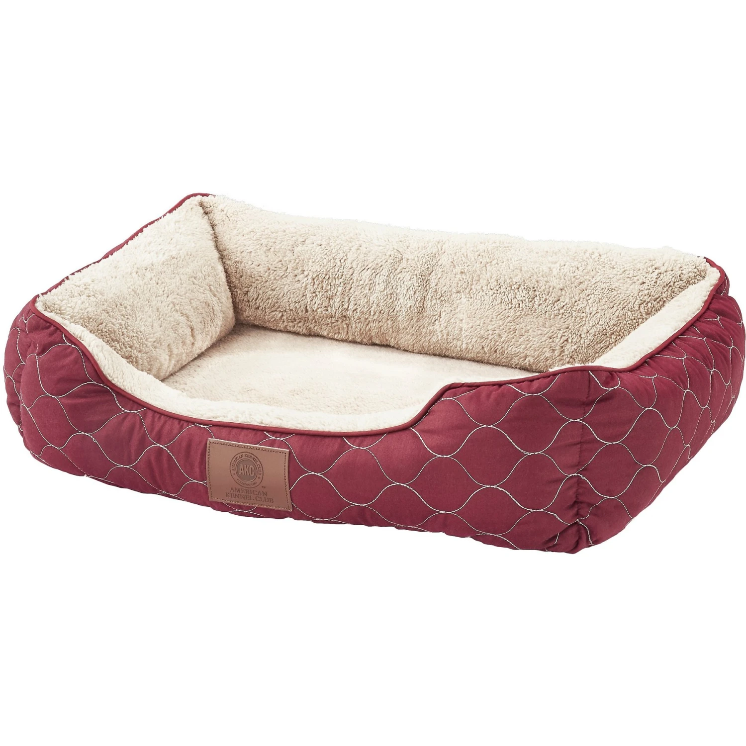 American Kennel Club AKC Circle Stitch Orthopedic Bolster Cat & Dog Bed 3 American Kennel Club AKC Circle Stitch Orthopedic Bolster Cat & Dog Bed - Image 3