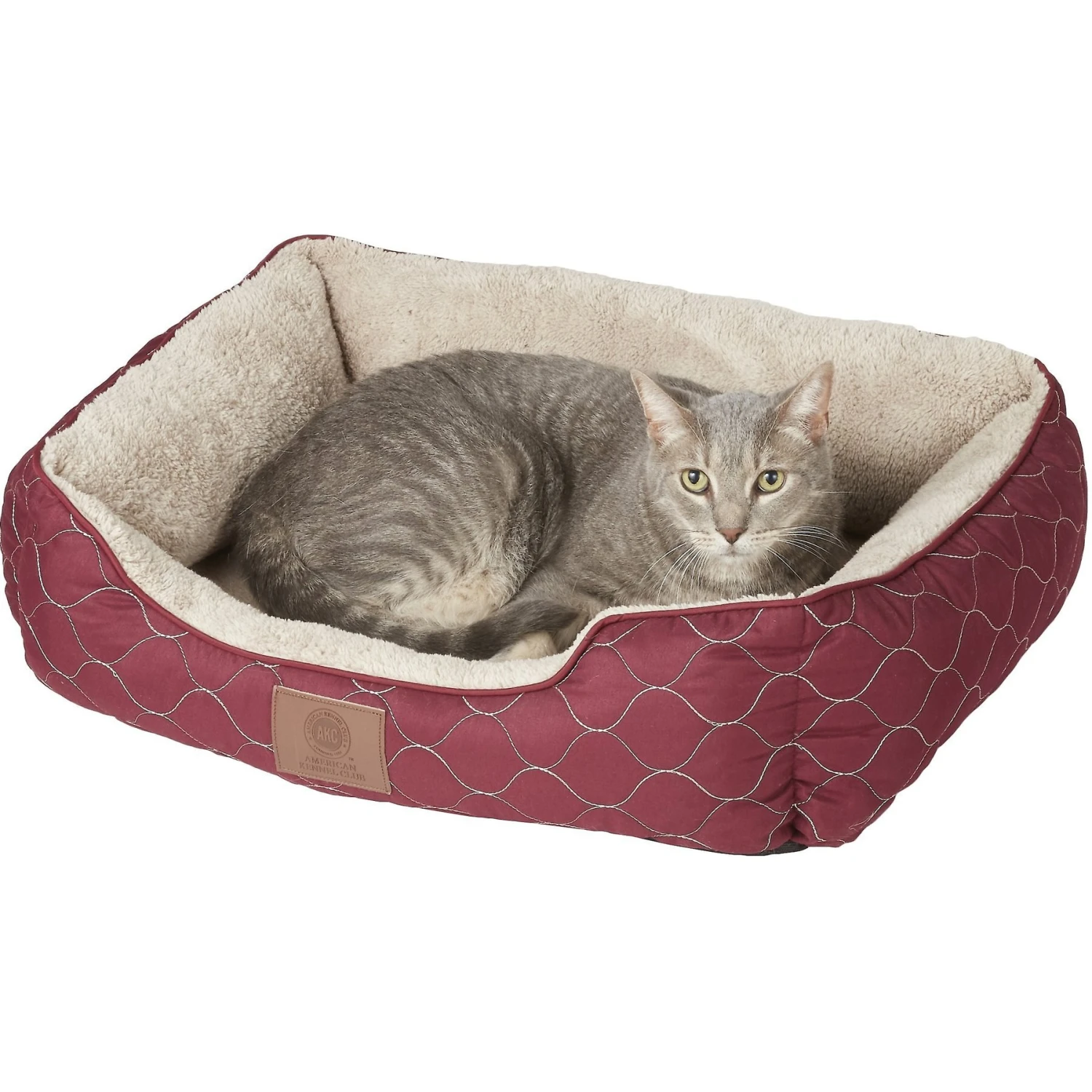 American Kennel Club AKC Circle Stitch Orthopedic Bolster Cat & Dog Bed 6 American Kennel Club AKC Circle Stitch Orthopedic Bolster Cat & Dog Bed - Image 6