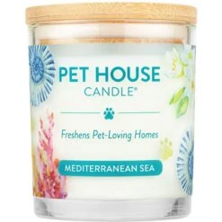 Pet House Mediterranean Sea Natural Plant-Based Wax Candle