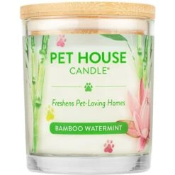 Pet House Bamboo Watermint Natural Plant-Based Wax Candle