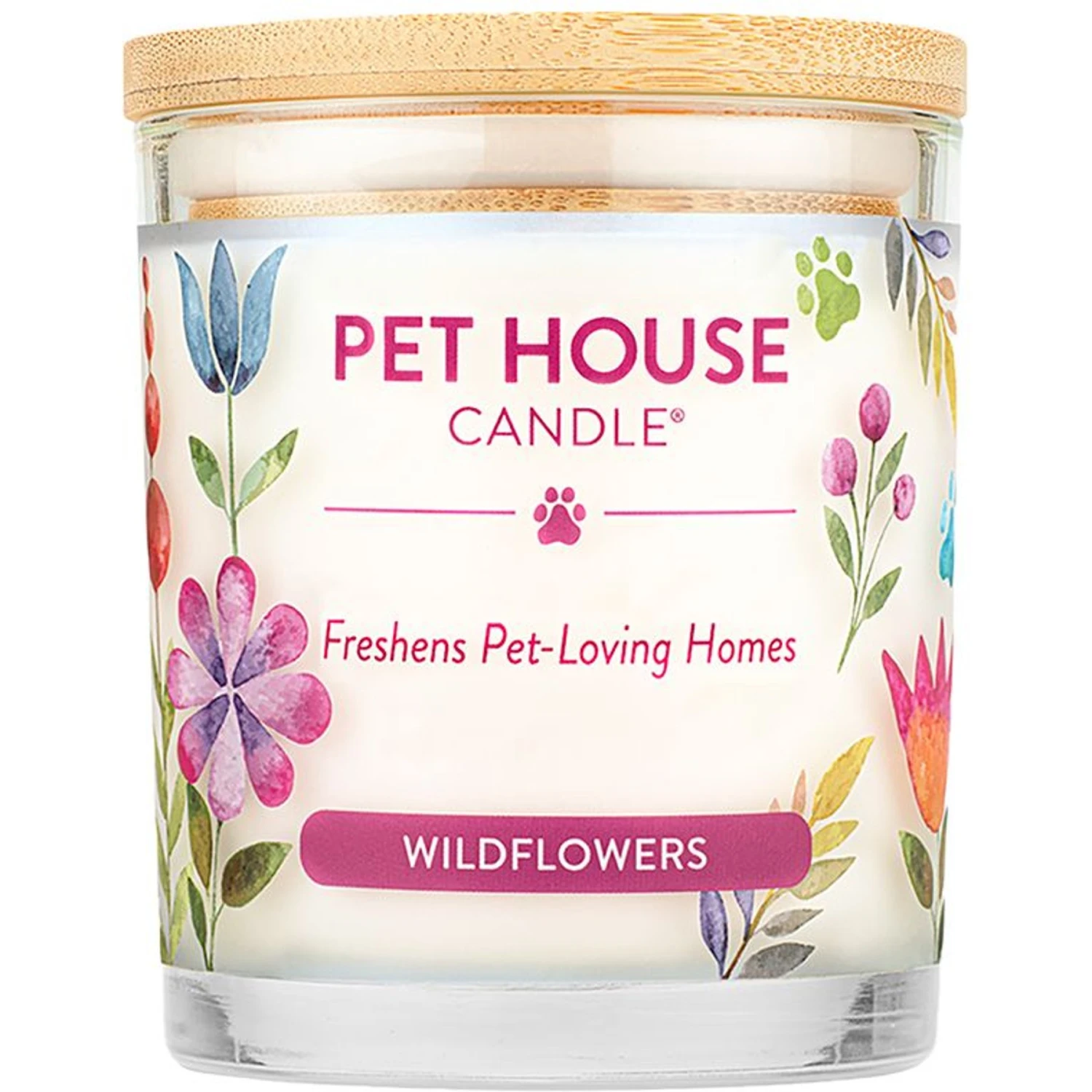 Pet House Wildflowers Natural Plant-Based Wax Candle 1 Pet House Wildflowers Natural Plant-Based Wax Candle