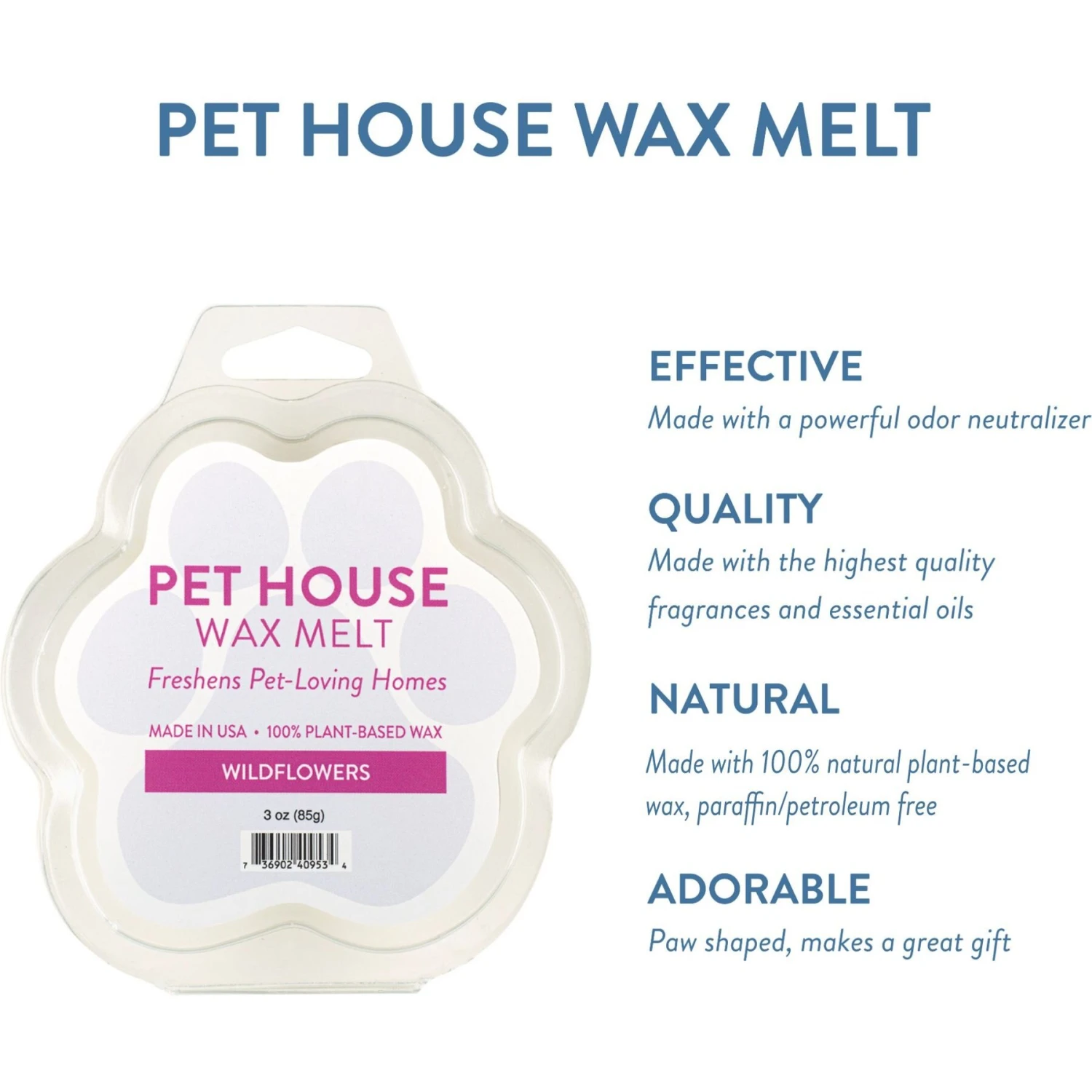 Pet House Wildflowers Natural Plant-Based Wax Melt 3 Pet House Wildflowers Natural Plant-Based Wax Melt - Image 3