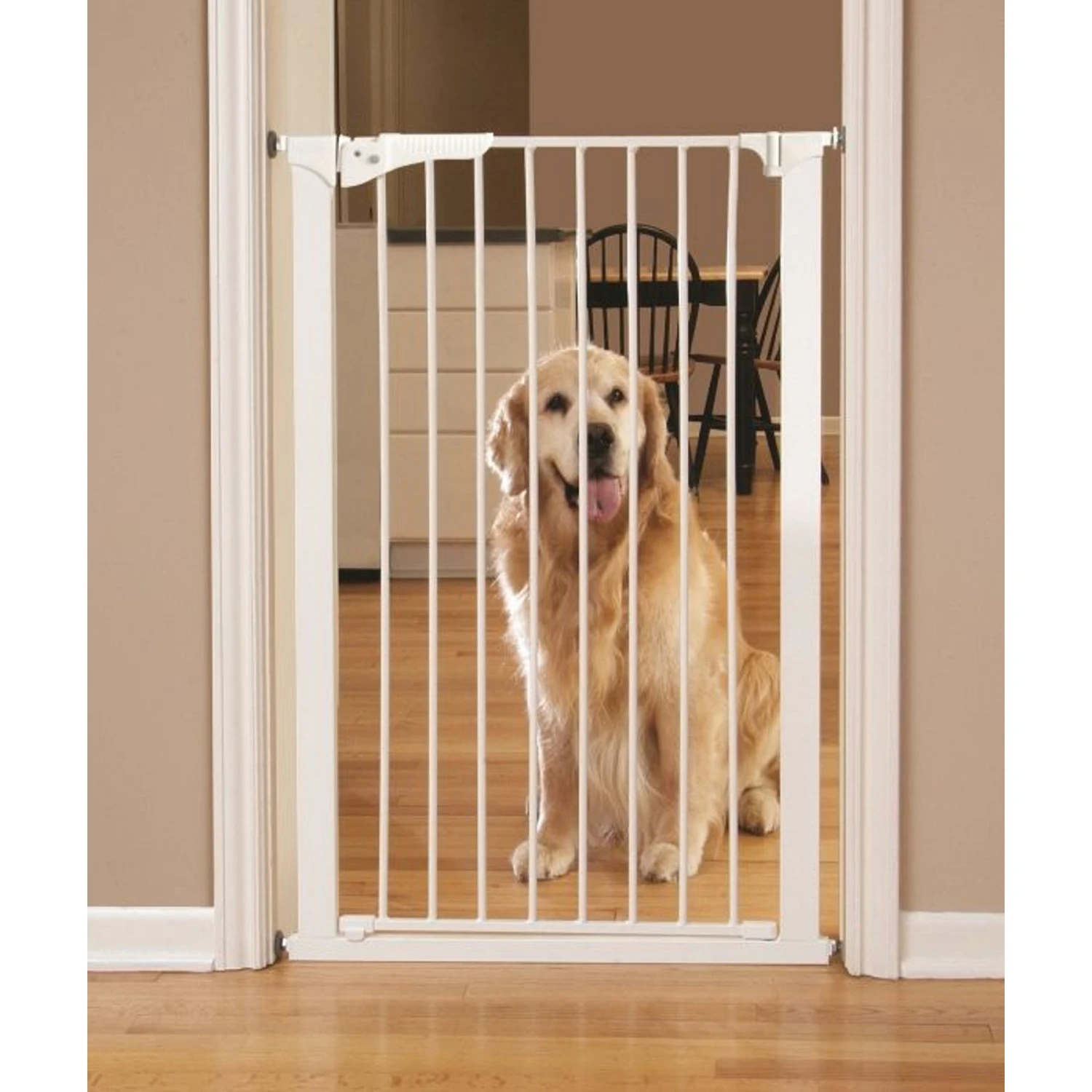 Command Pet Products 42" Tall Pressure Mounted Pet Gate, White 1 Command Pet Products 42" Tall Pressure Mounted Pet Gate, White