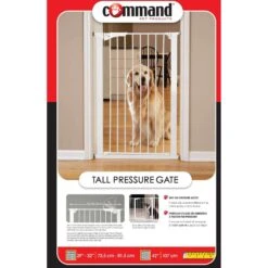 Command Pet Products 42" Tall Pressure Mounted Pet Gate, White 9 Command Pet Products 42" Tall Pressure Mounted Pet Gate, White -PetSafe Shop Sale 116505 PT4. AC SS1800 V1700861008