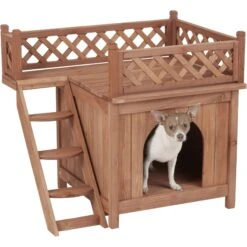 Merry Products Room With A View Wood Dog & Cat House -PetSafe Shop Sale 118007 PT3. AC SS1800 V1569020374