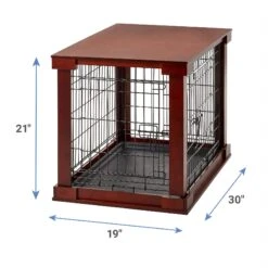 Merry Products Double Door Furniture Style Dog Crate, Mahogany 9 Merry Products Double Door Furniture Style Dog Crate, Mahogany -PetSafe Shop Sale 118021 PT2. AC SS1800 V1566320662