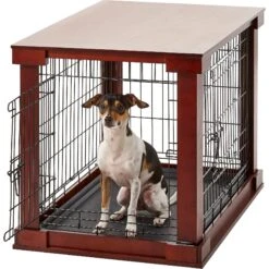 Merry Products Double Door Furniture Style Dog Crate, Mahogany 10 Merry Products Double Door Furniture Style Dog Crate, Mahogany -PetSafe Shop Sale 118021 PT3. AC SS1800 V1569020249