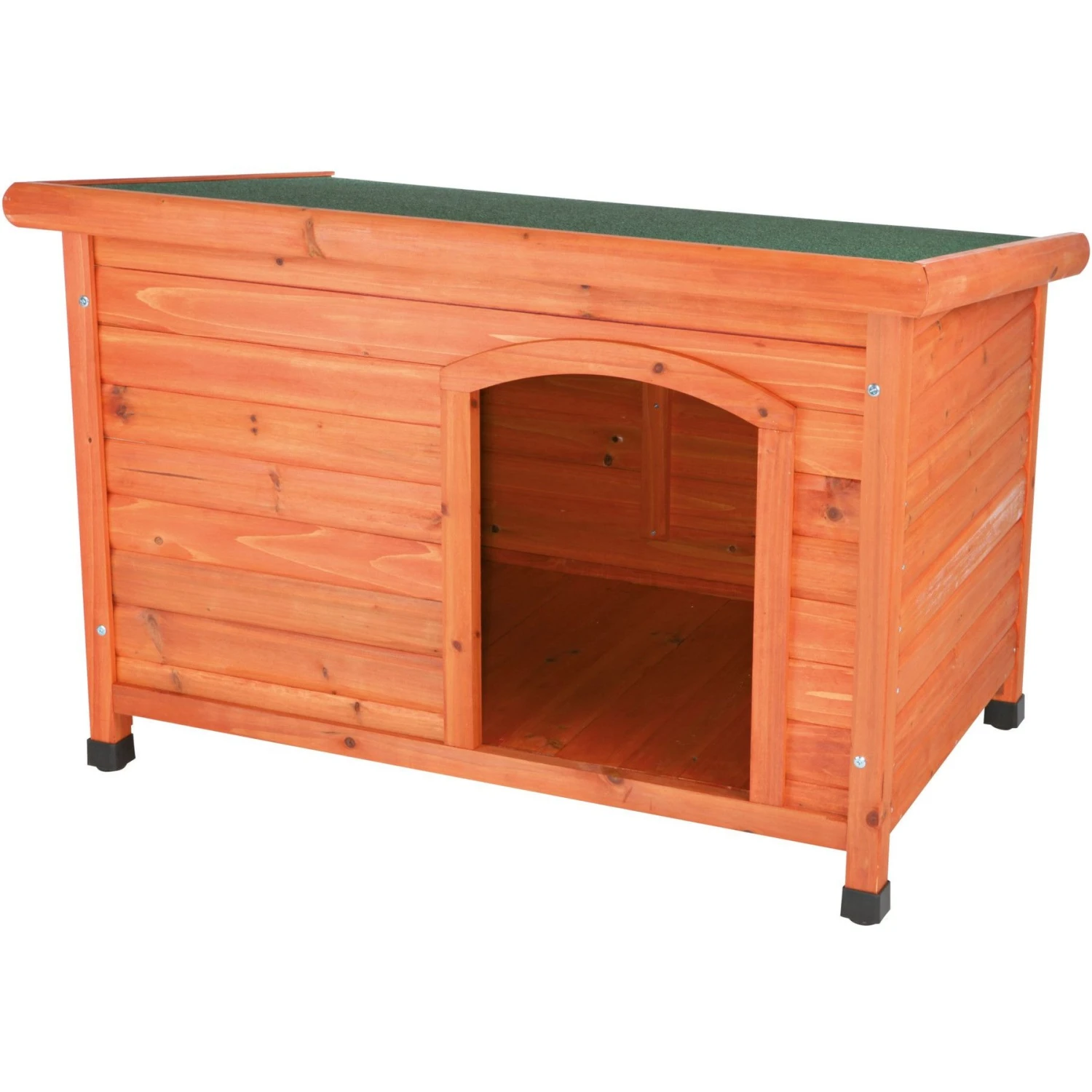 TRIXIE Natura Classic Dog House With Weatherproof Finish, Elevated Floor 1 TRIXIE Natura Classic Dog House With Weatherproof Finish, Elevated Floor