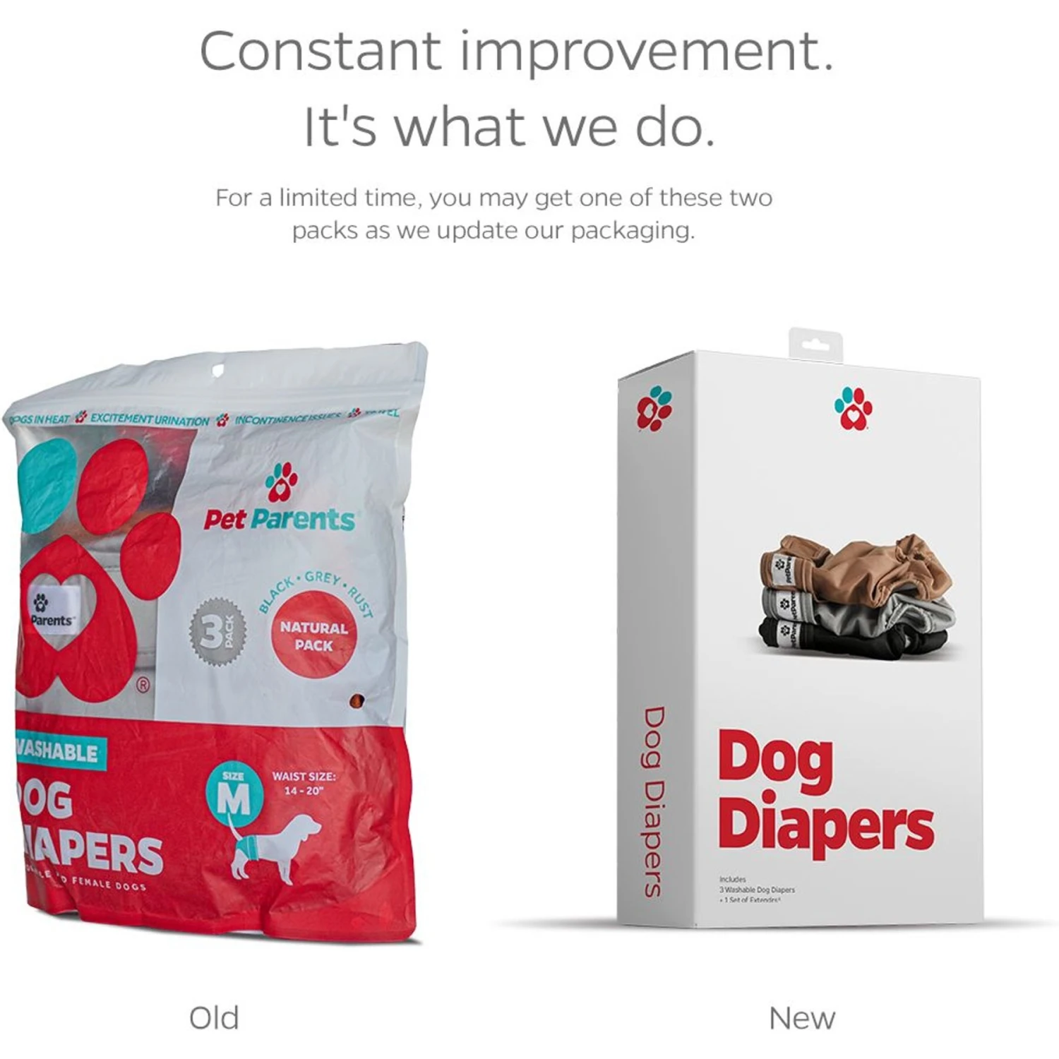 Pet Parents Washable Male & Female Dog Diapers + Extendrs 2 Pet Parents Washable Male & Female Dog Diapers + Extendrs - Image 2