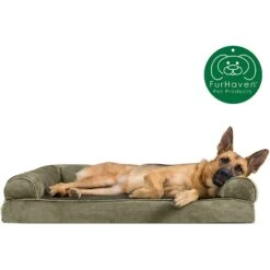 FurHaven Faux Fur Memory Top Bolster Dog Bed With Removable Cover -PetSafe Shop Sale 138444 PT3. AC SS1800 V1606785431