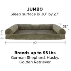 FurHaven Faux Fur Memory Top Bolster Dog Bed With Removable Cover -PetSafe Shop Sale 138444 PT4. AC SS1800 V1690222024