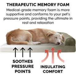 FurHaven Faux Fur Memory Top Bolster Dog Bed With Removable Cover -PetSafe Shop Sale 138444 PT6. AC SS1800 V1606814244