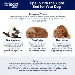 Frisco Plush Orthopedic Pillowtop Dog Bed W/Removable Cover -PetSafe Shop Sale 144858 PT7. AC SS1800 V1668203951