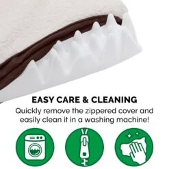 FurHaven Faux Sheepskin & Suede Deluxe Orthopedic Cat & Dog Bed With Removable Cover -PetSafe Shop Sale 145039 PT7. AC SS1800 V1606370225