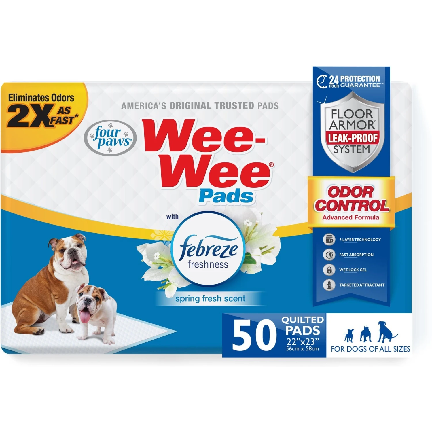 Four Paws Wee-Wee Odor Control With Febreze Freshness Dog Pads 1 Four Paws Wee-Wee Odor Control With Febreze Freshness Dog Pads