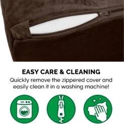 FurHaven Quilted Goliath Chaise Bolster Dog Bed With Removable Cover -PetSafe Shop Sale 152602 PT7. AC SS1800 V1597093270