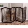 Internet's Best Traditional Arch Pet Gate, Espresso