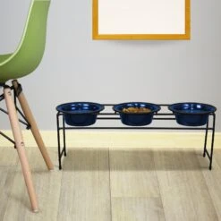 Platinum Pets Modern Triple Diner Elevated Wide Rimmed Dog & Cat Bowl 7 Platinum Pets Modern Triple Diner Elevated Wide Rimmed Dog & Cat Bowl -PetSafe Shop Sale 155508 PT3. AC SS1800 V1598910677