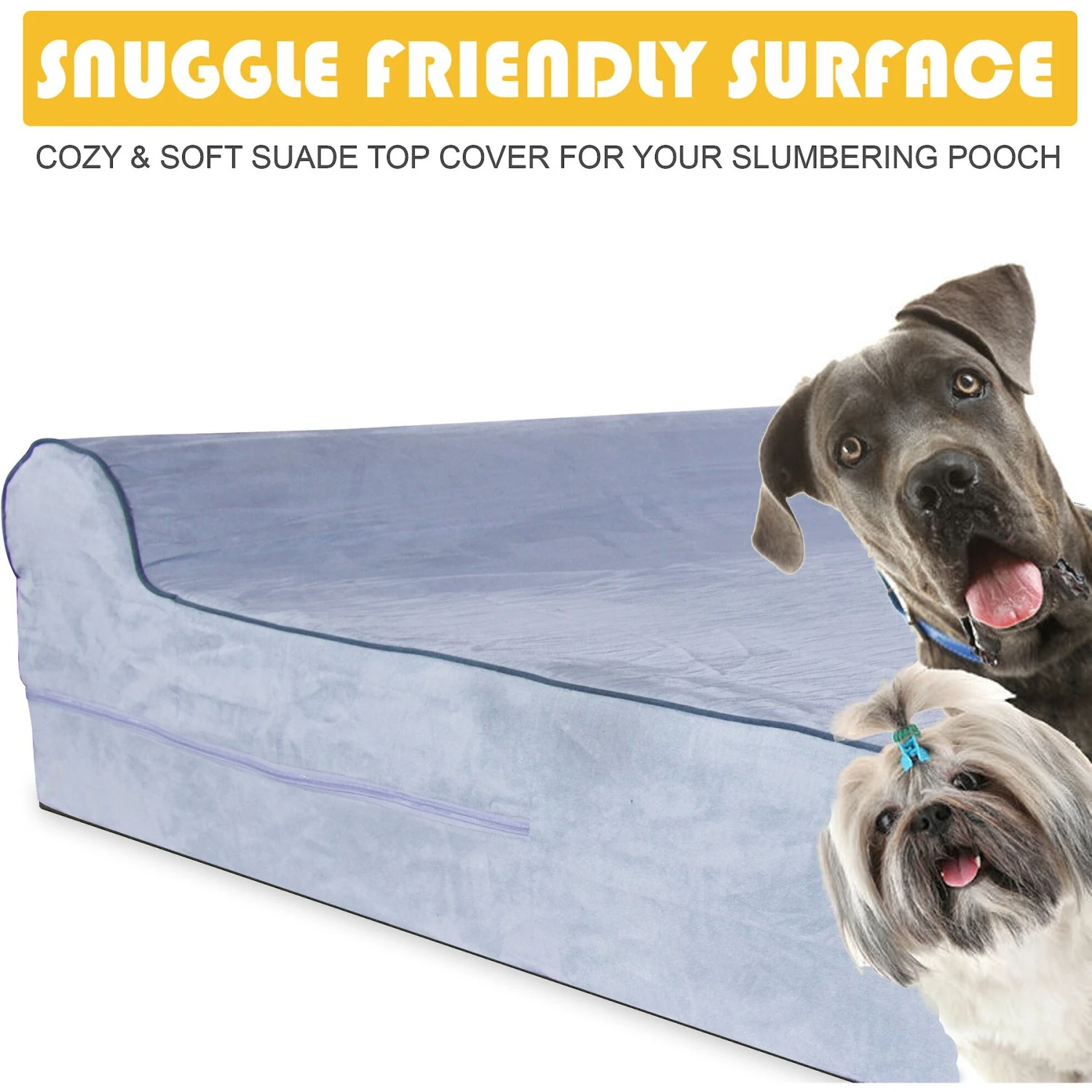 KOPEKS Orthopedic Pillow Dog Bed With Removable Cover 5 KOPEKS Orthopedic Pillow Dog Bed With Removable Cover - Image 5