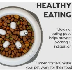 IRIS USA Non-Slip Rubber Slow Feeder With Raised Bumps Dog & Cat Bowl -PetSafe Shop Sale 159938 PT3. AC SS1800 V1550598712