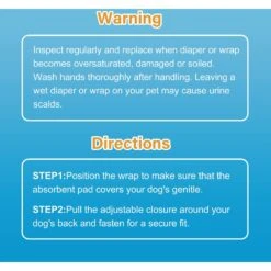 Honey Care All-Absorb Disposable Male Dog Wraps -PetSafe Shop Sale 159971 PT6. AC SS1800 V1696519274