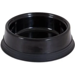 JW Pet Skid Stop Basic Non-Skid Plastic Dog Bowl, 10-cup, Color Varies