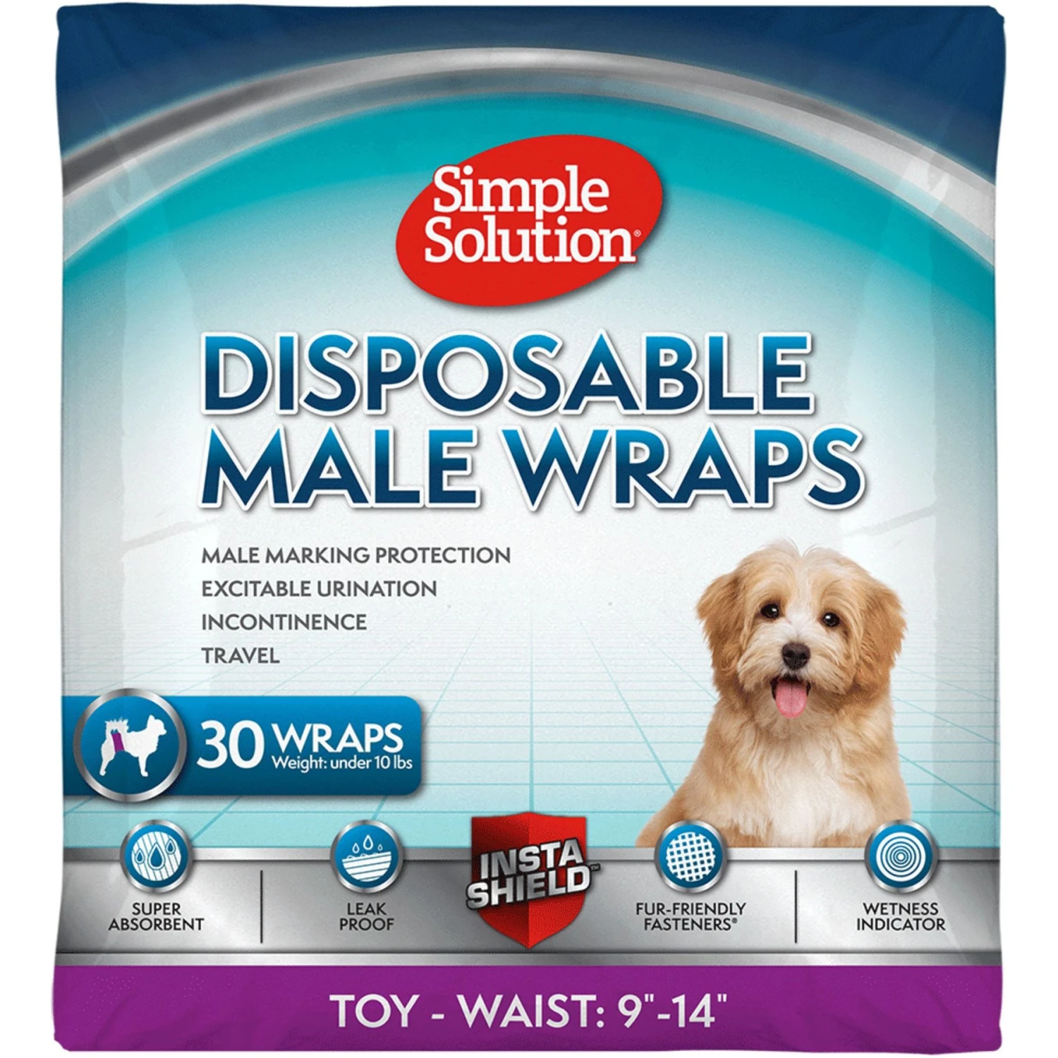 Simple Solution Disposable Male Dog Wrap 1 Simple Solution Disposable Male Dog Wrap