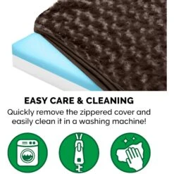 FurHaven Ultra Plush Deluxe Cooling Gel Pillow Dog Bed With Removable Cover -PetSafe Shop Sale 173191 PT7. AC SS1800 V1613802384