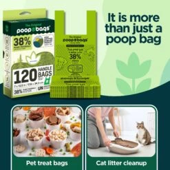 The Original Poop Bags Handle Tie USDA Biobased Waste Bags, Green, Large, 120 Count 10 The Original Poop Bags Handle Tie USDA Biobased Waste Bags, Green, Large, 120 Count -PetSafe Shop Sale 173549 PT3. AC SS1800 V1695135188