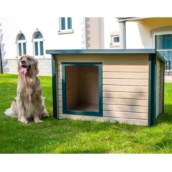 New Age Pet ECOFLEX Rustic Lodge Style Outdoor Dog House -PetSafe Shop Sale 175311 PT3. AC SS1800 V1563893520