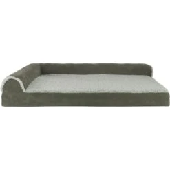 FurHaven Two-Tone Deluxe Chaise Memory Top Cat & Dog Bed With Removable Cover -PetSafe Shop Sale 176268 PT2. AC SS1800 V1606806723
