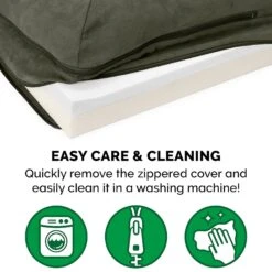 FurHaven Two-Tone Deluxe Chaise Memory Top Cat & Dog Bed With Removable Cover -PetSafe Shop Sale 176268 PT7. AC SS1800 V1606808828