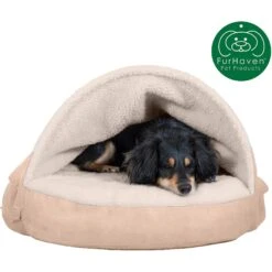 FurHaven Faux Sheepskin Snuggery Gel Top Cat & Dog Bed With Removable Cover -PetSafe Shop Sale 178805 PT3. AC SS1800 V1617146803