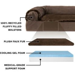 FurHaven Plush Deluxe Chaise Cooling Gel Cat & Dog Bed With Removable Cover 13 FurHaven Plush Deluxe Chaise Cooling Gel Cat & Dog Bed With Removable Cover -PetSafe Shop Sale 178937 PT4. AC SS1800 V1703798766