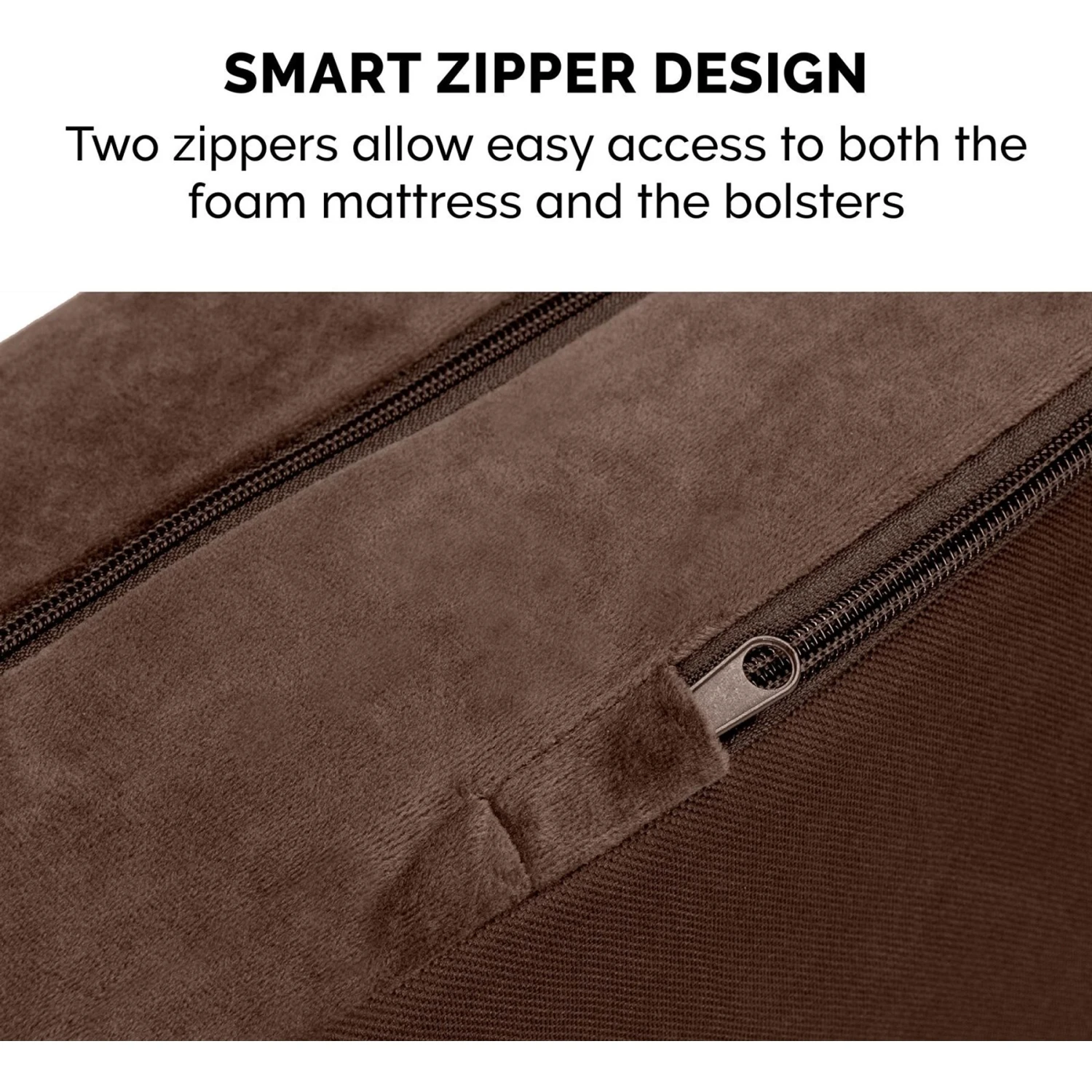 FurHaven Plush Deluxe Chaise Cooling Gel Cat & Dog Bed With Removable Cover 8 FurHaven Plush Deluxe Chaise Cooling Gel Cat & Dog Bed With Removable Cover - Image 8