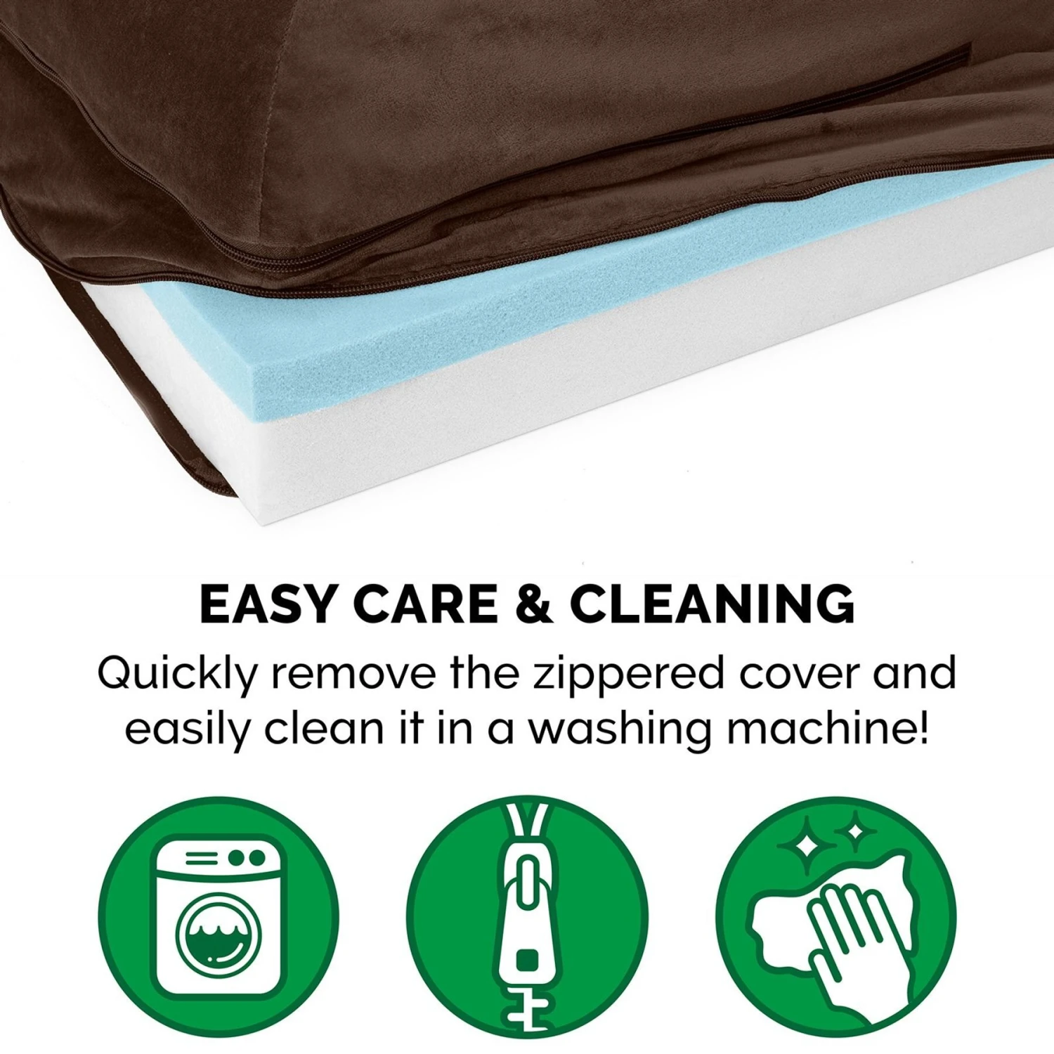 FurHaven Plush Deluxe Chaise Cooling Gel Cat & Dog Bed With Removable Cover 9 FurHaven Plush Deluxe Chaise Cooling Gel Cat & Dog Bed With Removable Cover - Image 9