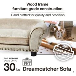 Enchanted Home Pet Dreamcatcher Sofa Cat & Dog Bed With Removable Cover, Caramel, Medium -PetSafe Shop Sale 180294 PT6. AC SS1800 V1563226044