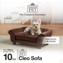 Enchanted Home Pet Cleo Sofa Cat & Dog Bed With Removable Cover, Small -PetSafe Shop Sale 180306 PT4. AC SS1800 V1563226432