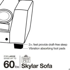 Enchanted Home Pet Skylar Sofa Dog Bed With Removable Cover, Large 16 Enchanted Home Pet Skylar Sofa Dog Bed With Removable Cover, Large -PetSafe Shop Sale 180310 PT7. AC SS1800 V1563226621