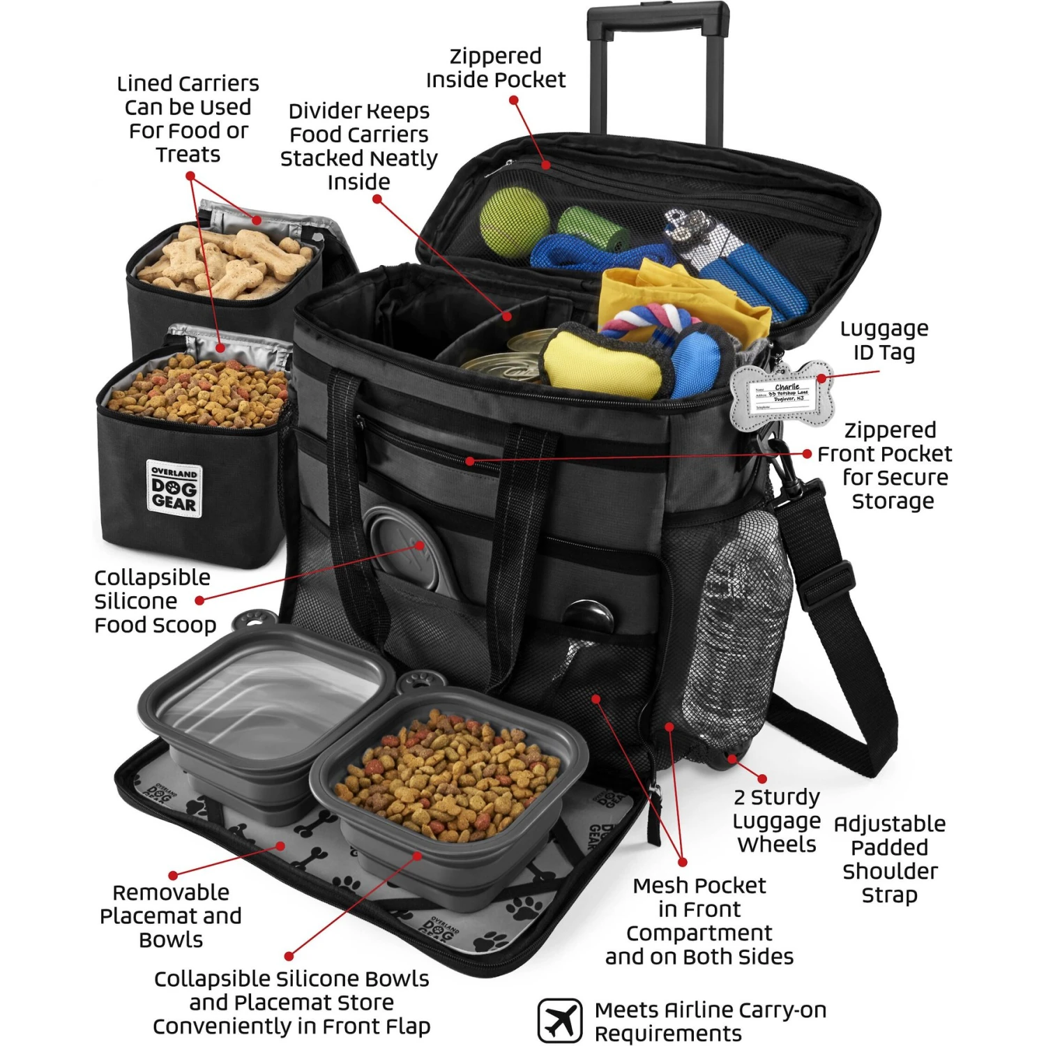 Mobile Dog Gear Rolling Week Away Dog Bag 3 Mobile Dog Gear Rolling Week Away Dog Bag - Image 3