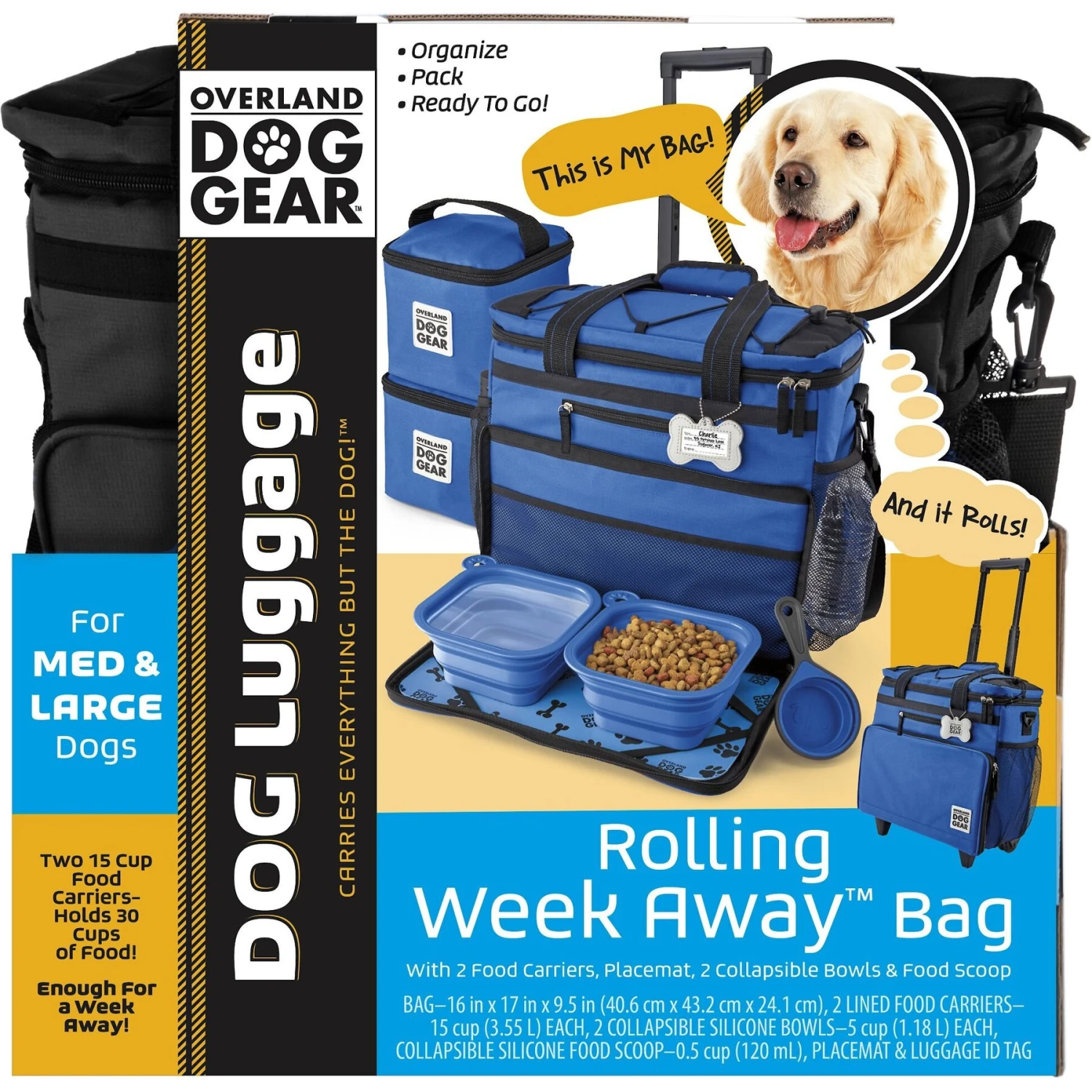 Mobile Dog Gear Rolling Week Away Dog Bag 5 Mobile Dog Gear Rolling Week Away Dog Bag - Image 5